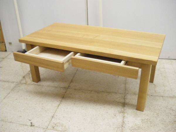 無印良品 木製ベンチ オーク材 木製ローテーブル - デスクチェア