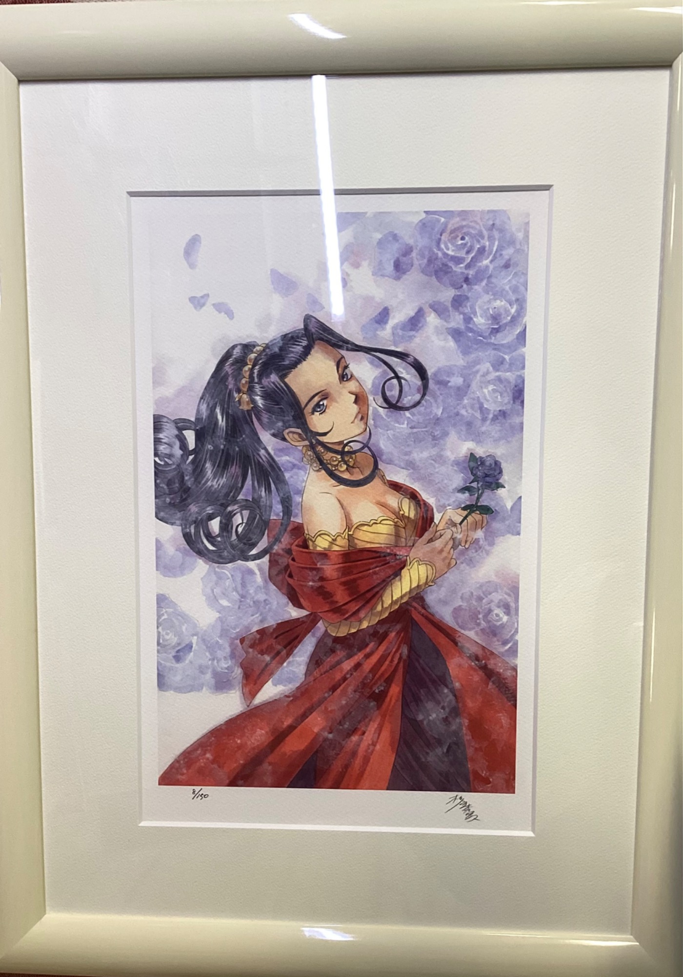 限定品 サクラ大戦 リトグラフ 大帝国劇場に咲く花 ～ マリア ～ 版画