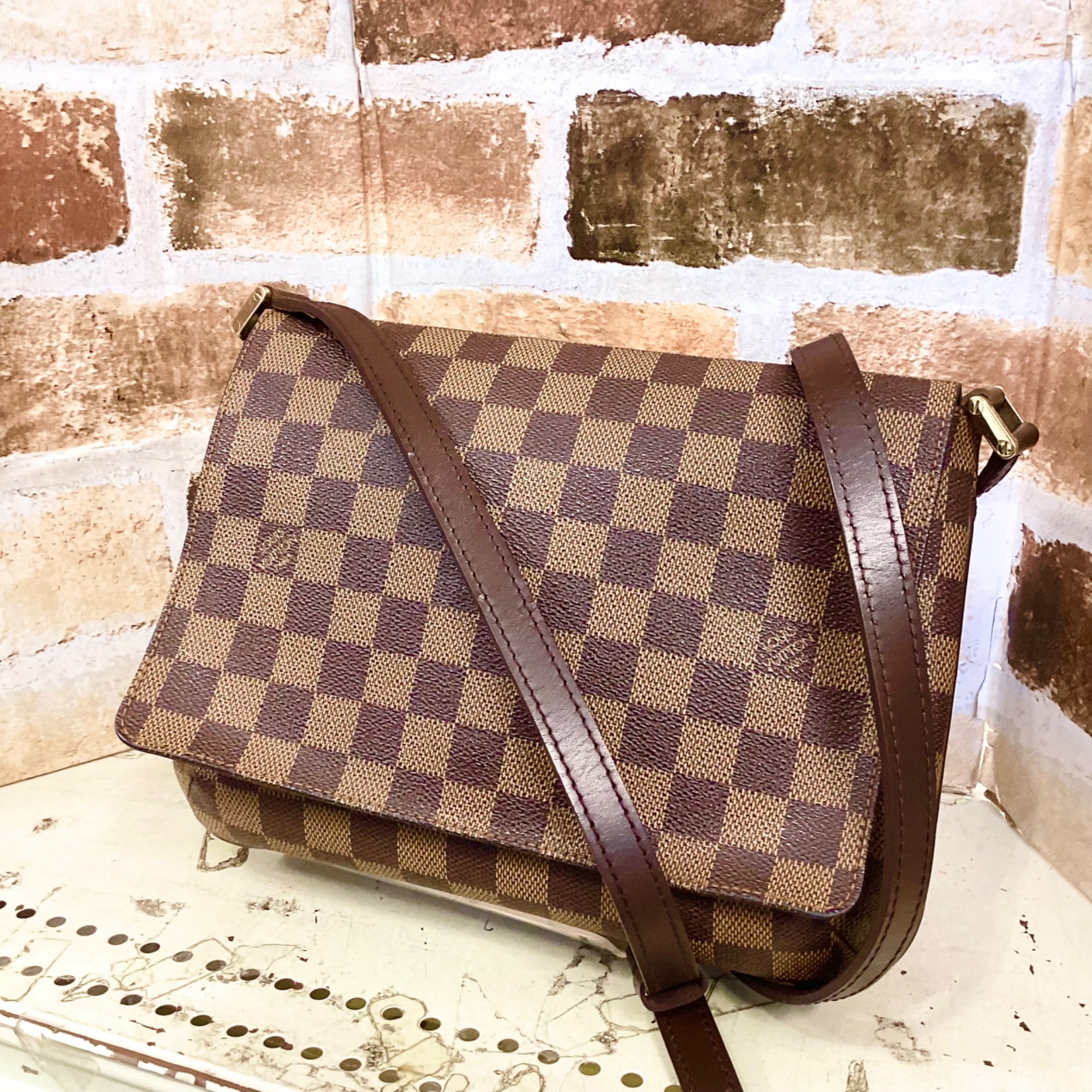 Louis Vuitton / ルイヴィトン】ダミエ ミュゼット・タンゴ ロング