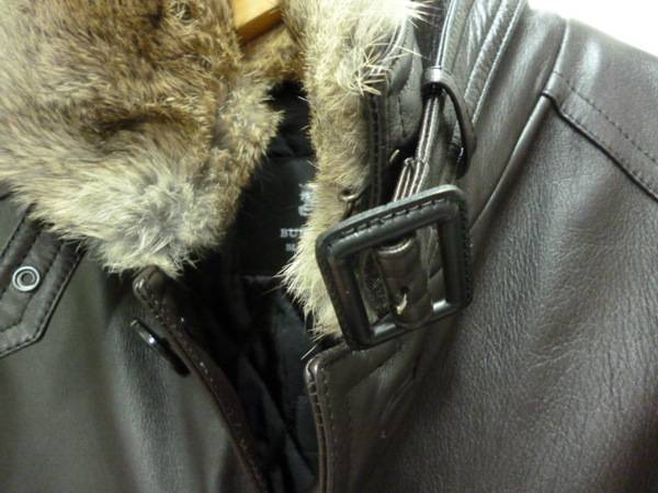 希少！BURBERRY BLACK LABEL レザーコート 極美品 キムタク着BURBERRY BLACK LABEL 希少ラムレザー