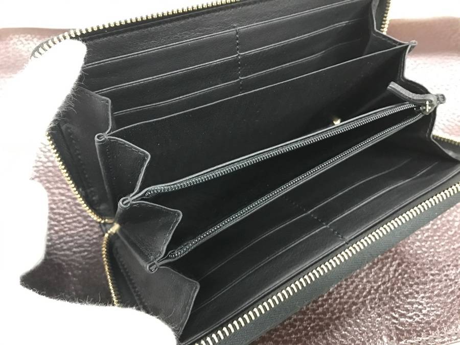 最上級の品質を。GUCCI(グッチ)シマ ラウンドファスナー長財布