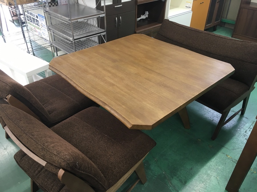 家具ならトレファク吉川店!! ダイニング5点セット ブラウン 合わせチェア:Knot antiques ミキモク雅シリーズ ダイニングセット入荷しました【吉川店】｜2019年