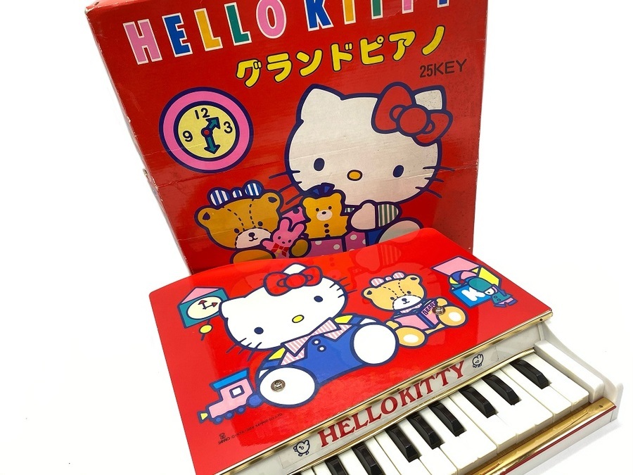 ★激レア　サンリオ　ハローキティ　グランドピアノ　極美品　昭和レトロ　25KEY