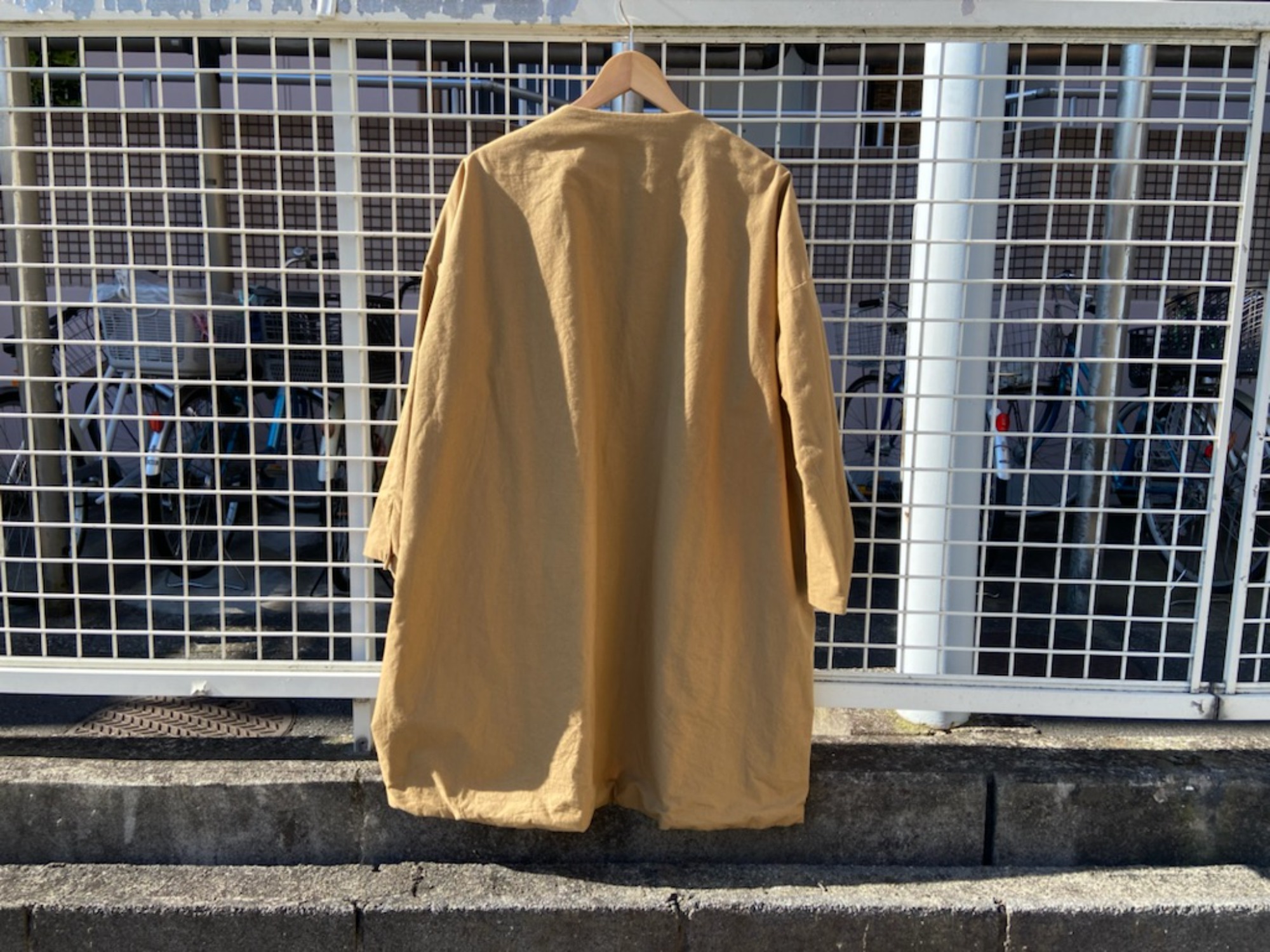 IRONARI/イロナリ】No Collar Sakura Coat(ノーカラーサクラコート)が