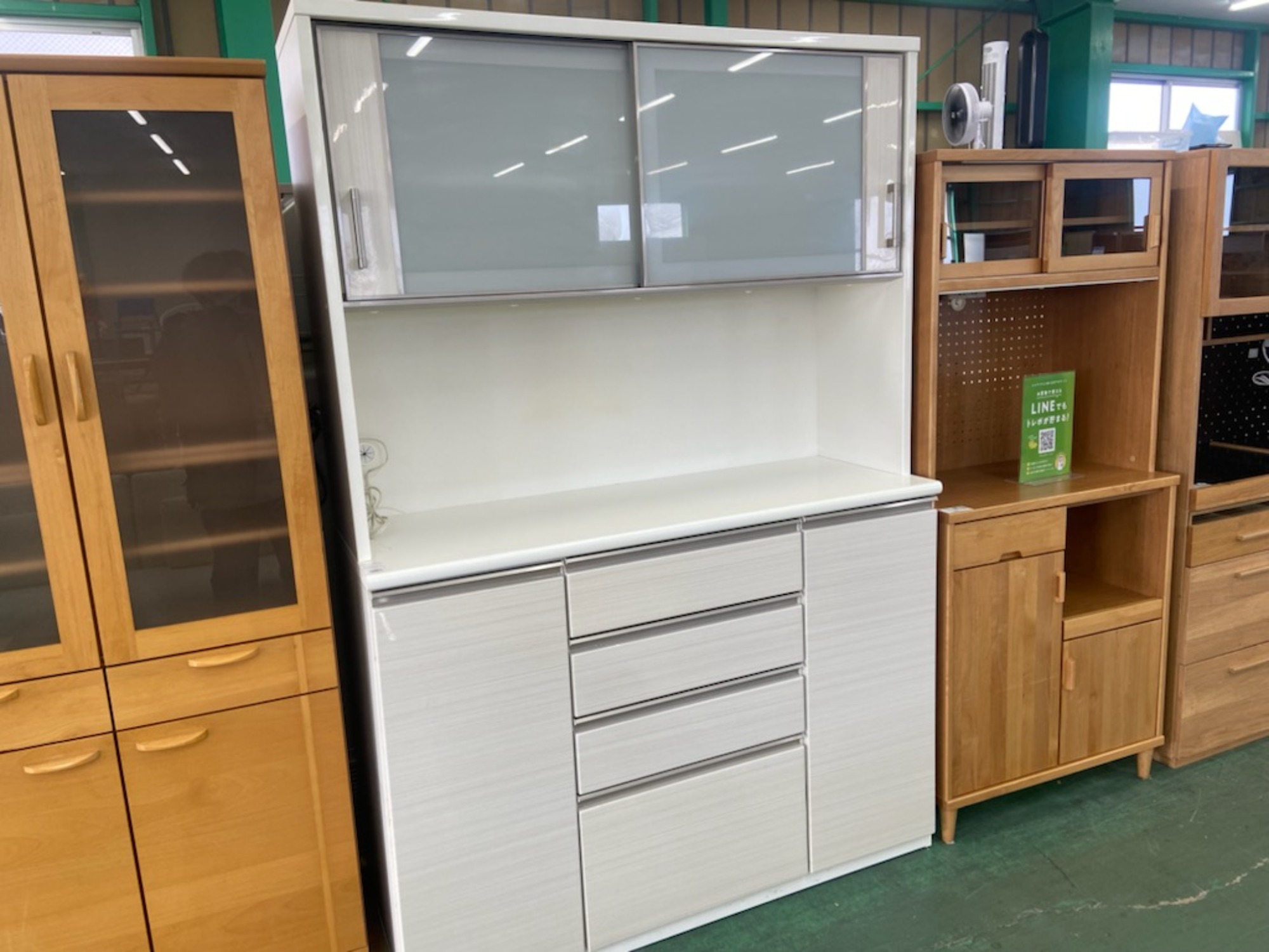 ニトリ キッチンボード Nポスティア 食器棚 家具 カップボード