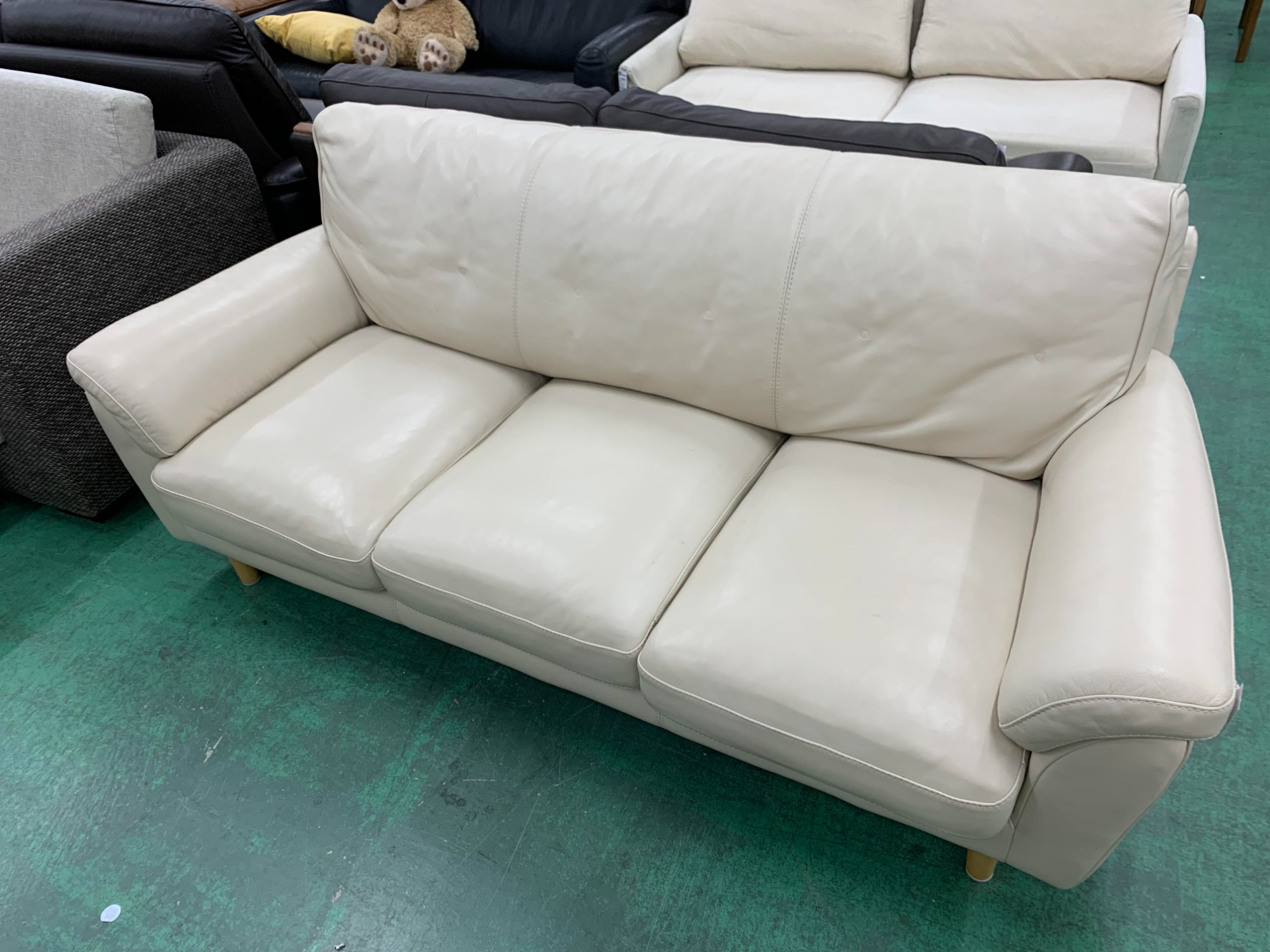 KEYUCA ケユカ チェルビアットファブリック ソファ 3人掛け ホワイト KEYUCA ケユカ チェルビアットファブリック ソファ 3人掛け ホワイト