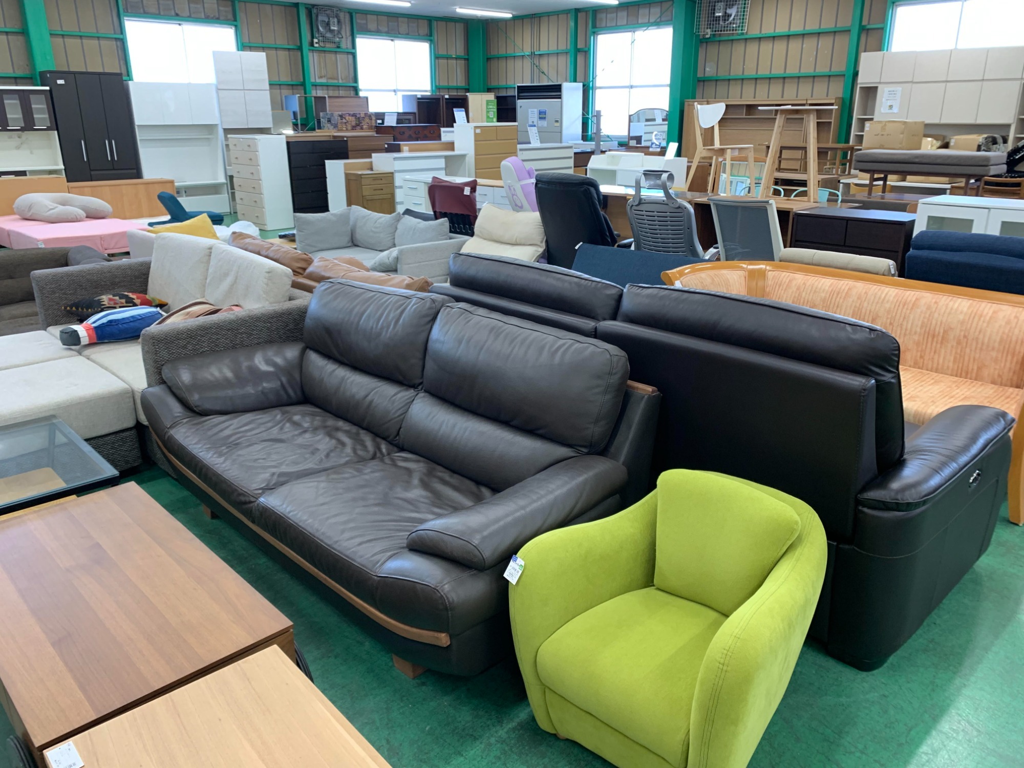 B-COMPANY/ビーカンパニー】クールベレザーソファーが買取入荷いたし