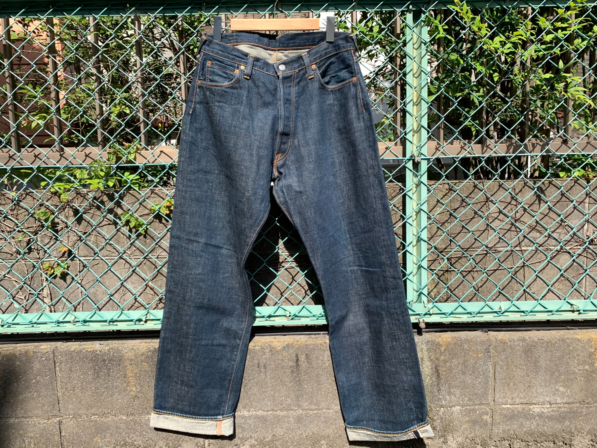 激レア‼︎ vintage evisu ワークパンツ　London コラボ　34W EVISU☆W34 PUMAコラボ 希少 ジーンズ エヴィス デニムパンツ