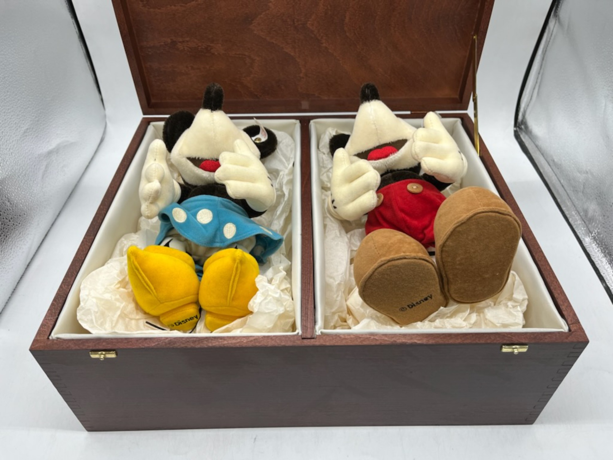 ✨美品✨ Steiff シュタイフ　ディズニー　70周年記念　ミッキー　ミニー STIFF シュタイフ ミッキー＆ミニー ぬいぐるみ 誕生70周年記念