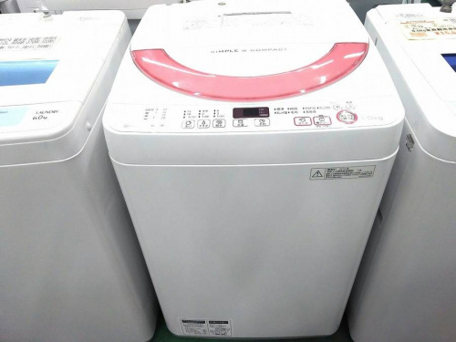 ✓SHARP 電気洗濯機✓ ✓ES-GE60R-P✓ 6ヶ月保証付 6.0