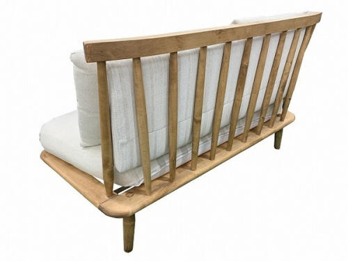 関家具のアームレス2人掛けソファ