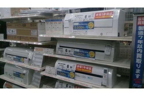 季節家電のエアコン