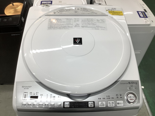 SHARPの縦型洗濯乾燥機