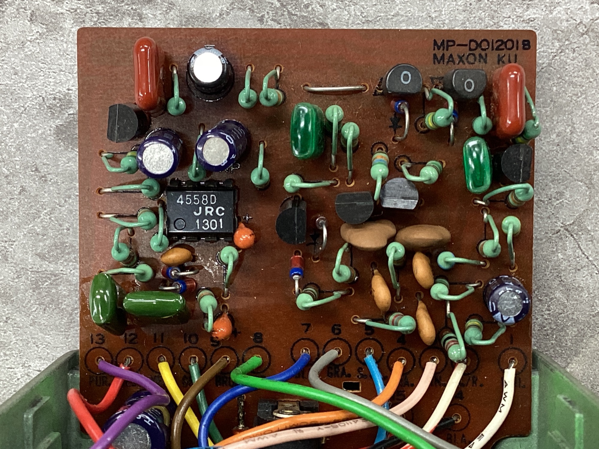 エフェクター買取強化中】MAXON OD-9 黒ラベル JRC4558D 1981年