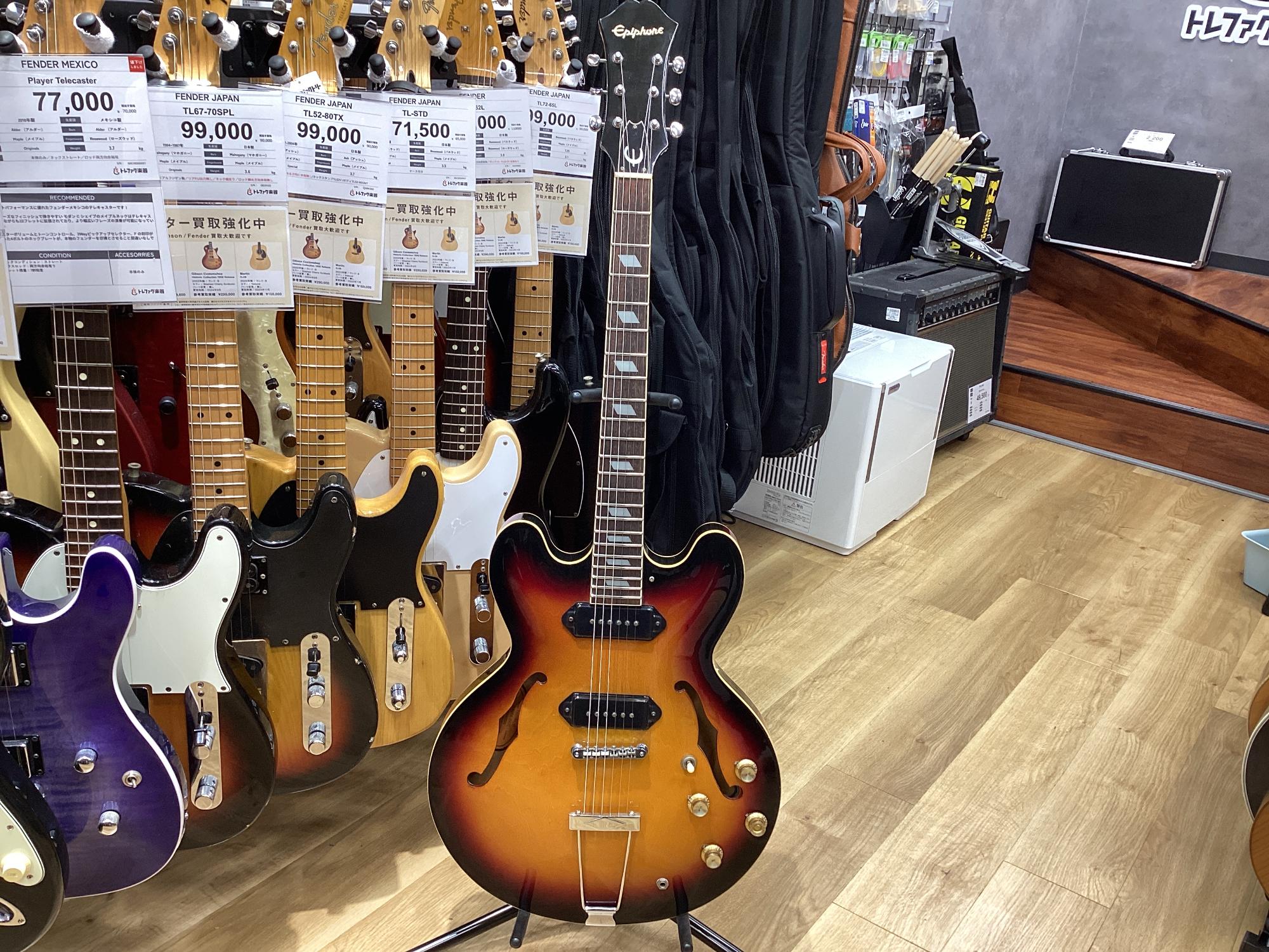 【値下げしました】Epiphone Casino 日本製 90's日本製カジノ「Epiphone CASINO-JL」楽器奏庫｜初心者歓迎♪ギター