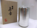 茶道具 錫製 茶壺 松の図　乾茂號造 201507291917441.jpg