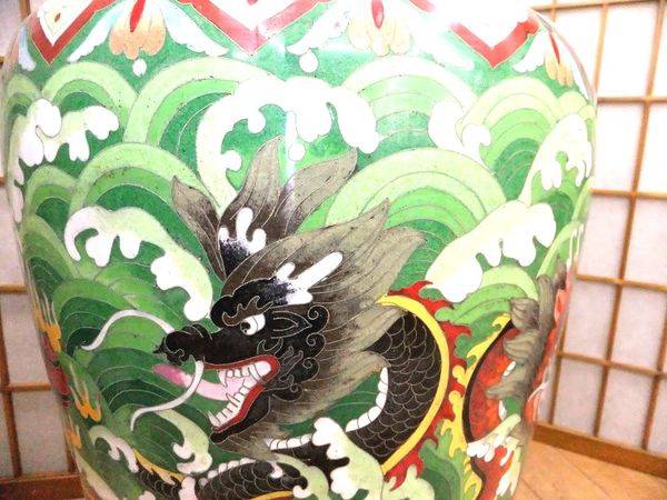 高級日本七宝花瓶 蝶々花唐草文 骨董 景泰藍 景泰藍 七宝焼 花瓶花器 中国古美術 唐物｜Yahoo!フリマ（旧PayPayフリマ）