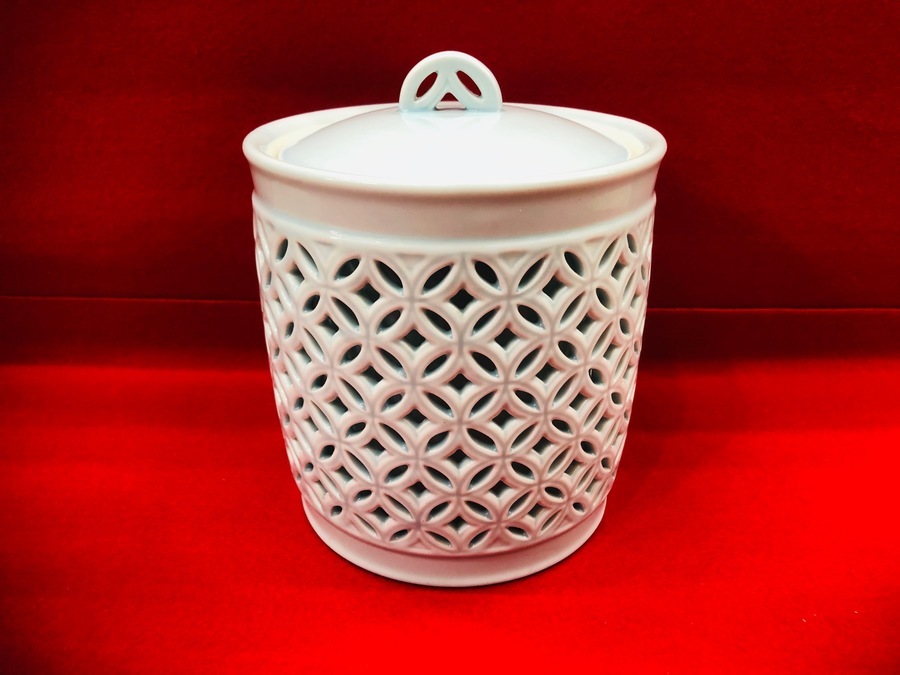 WEB販売中】茶道必需品！ 京焼加藤藤城造 青磁七宝透皆具買取入荷