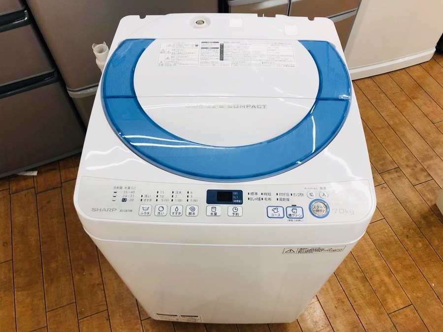 シャープ 全自動洗濯機 ES-GE70R-A『良品』2015年式【リサイクル