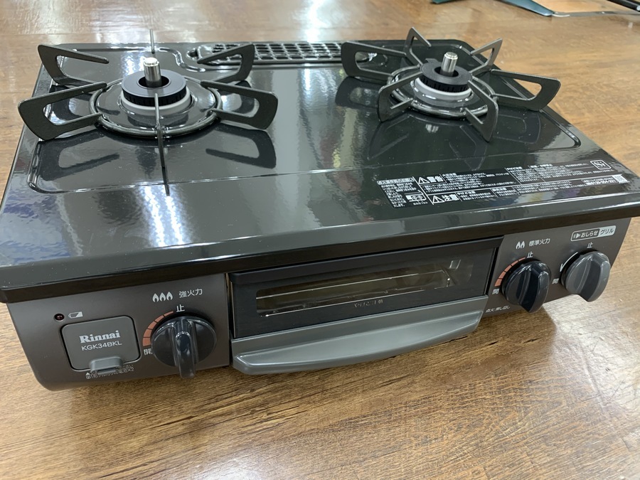 リンナイ KG64CT2L グリル付ガステーブル LPガス用 左強火タイプ