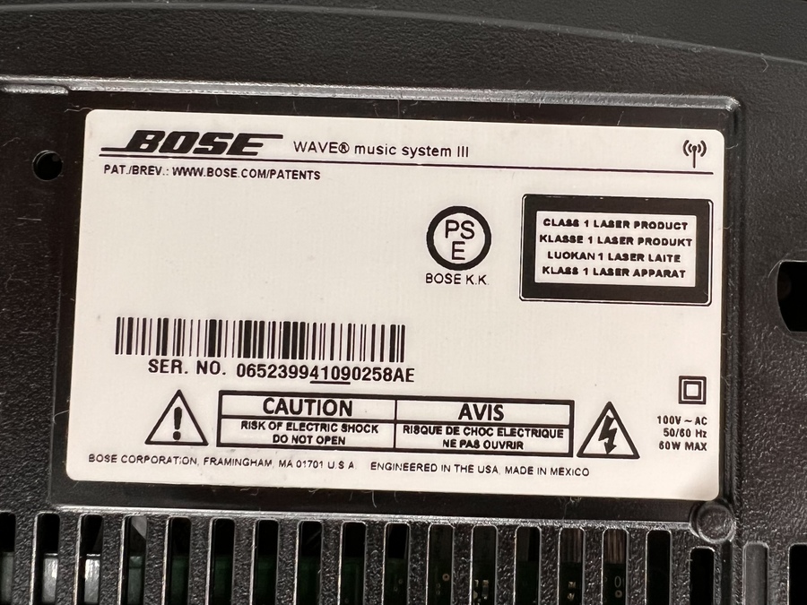 〈ジャンク品〉 BOSE Wave Music System III Bose Wave Music System Bundle with Bose Wave MultiCD Changer