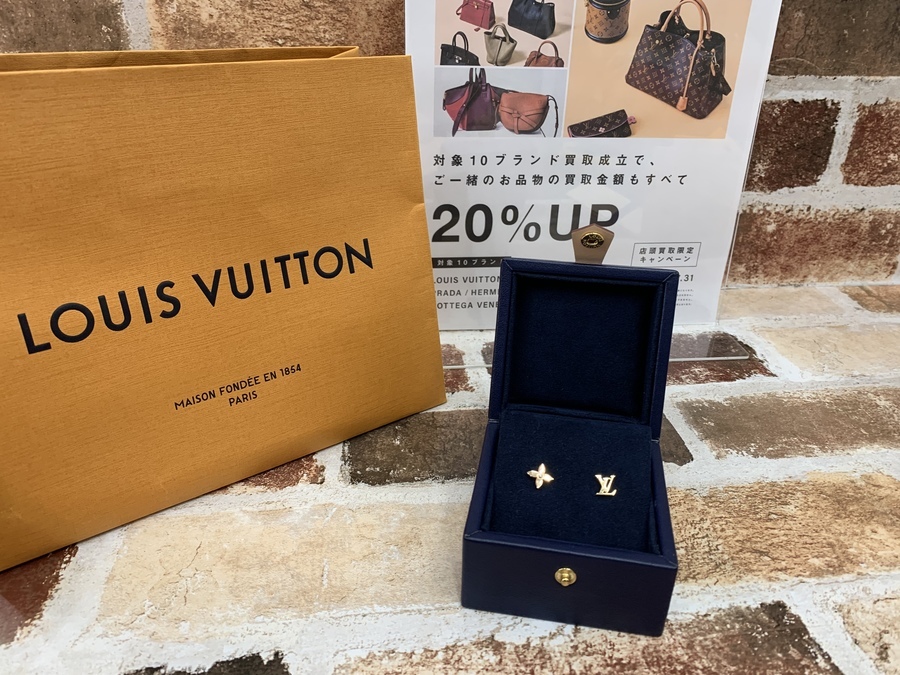 超高級！LOUIS VUITTON(ルイヴィトン)ピアス ピュス イディール