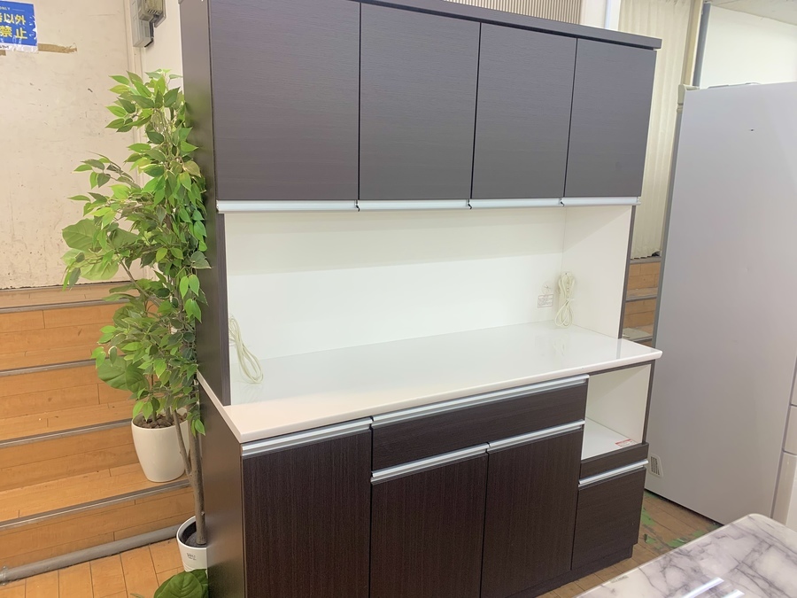 家具買取強化中】ニトリ レンジボード レジューム150 ダークブラウン