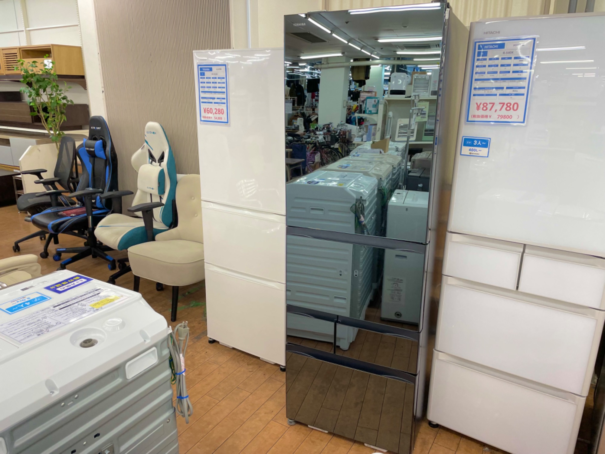 TOSHIBA 5ドア冷蔵庫 501L GR-R500GW(XK) 2019年製 リサイクル