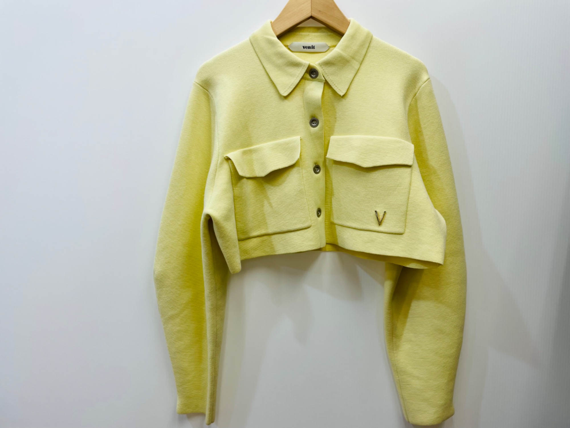 値下げ可！venit/ヴェニット　IENA　ミラノリブジャケット　イエロー ブランド衣類買取強化中】venit（ヴェニット）ミラノリブ