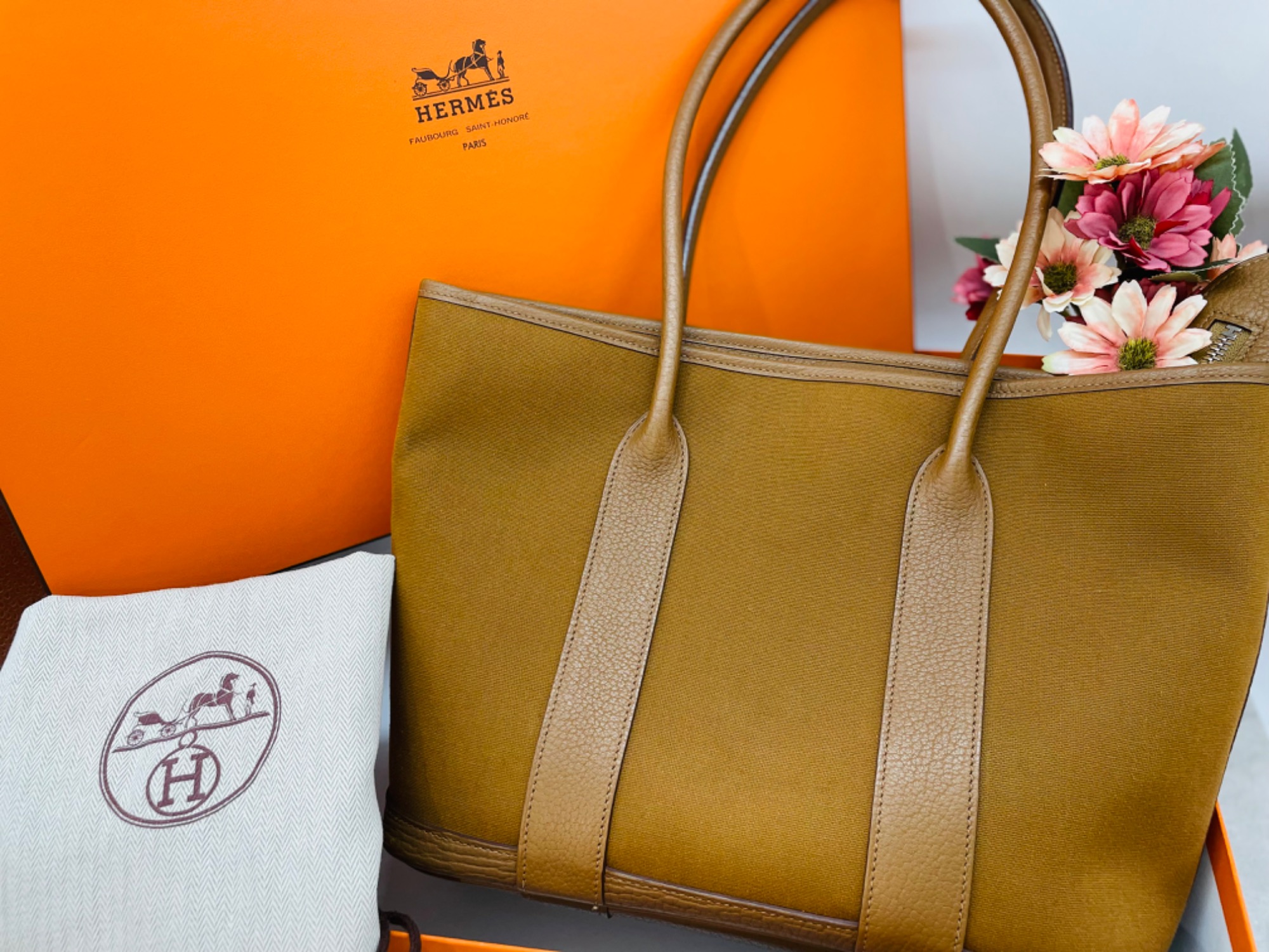 ブランド買取強化中】HERMES(エルメス) トートバッグ ガーデンショップ  