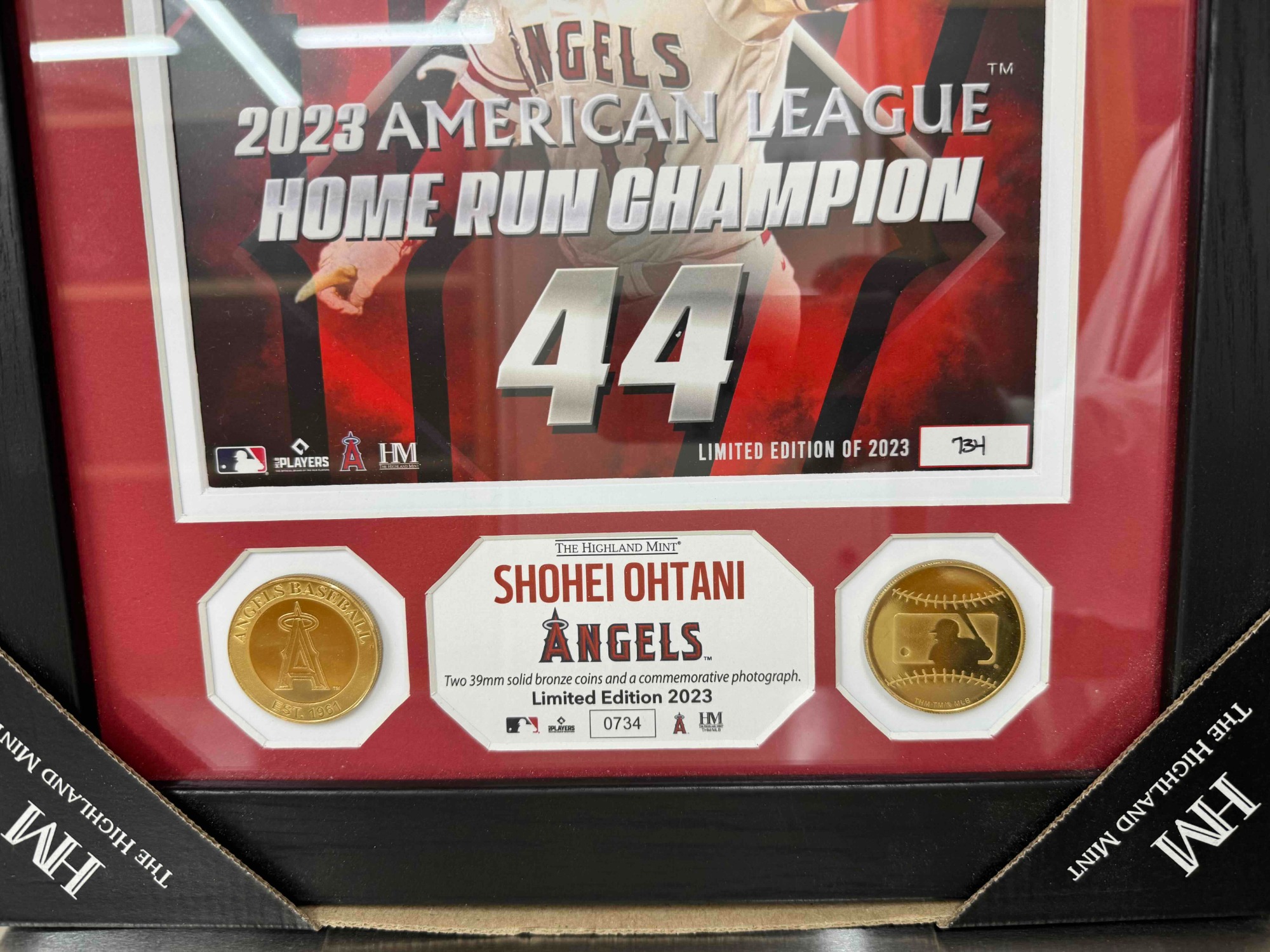 The Highland Mint 社製 ダブルコインフォトプラーク 大谷翔平