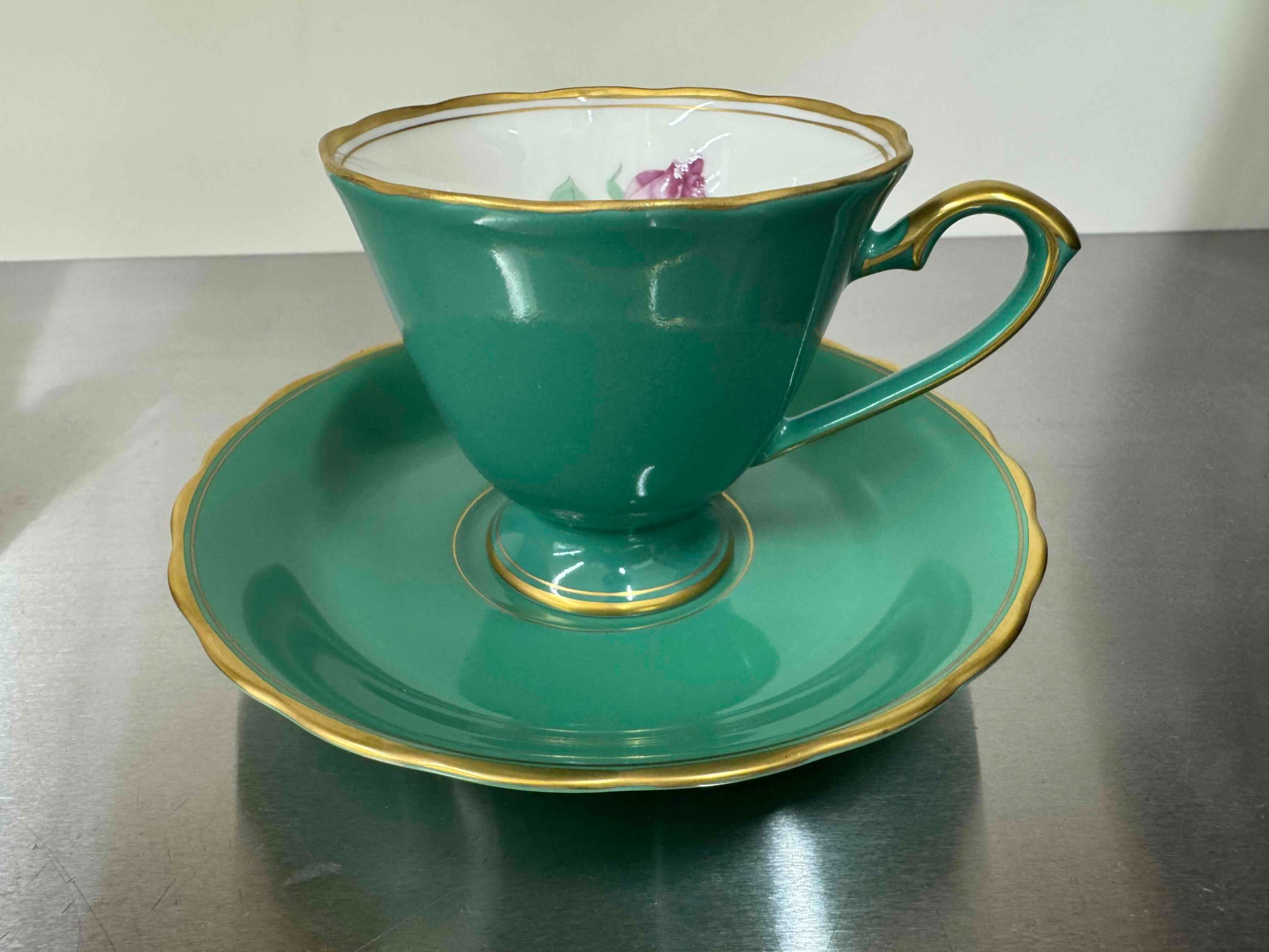 香蘭社　カップ　お皿set Amazon｜香蘭社 カップ_ソーサー 瑠璃 8cm サムシングブルー 2個セット