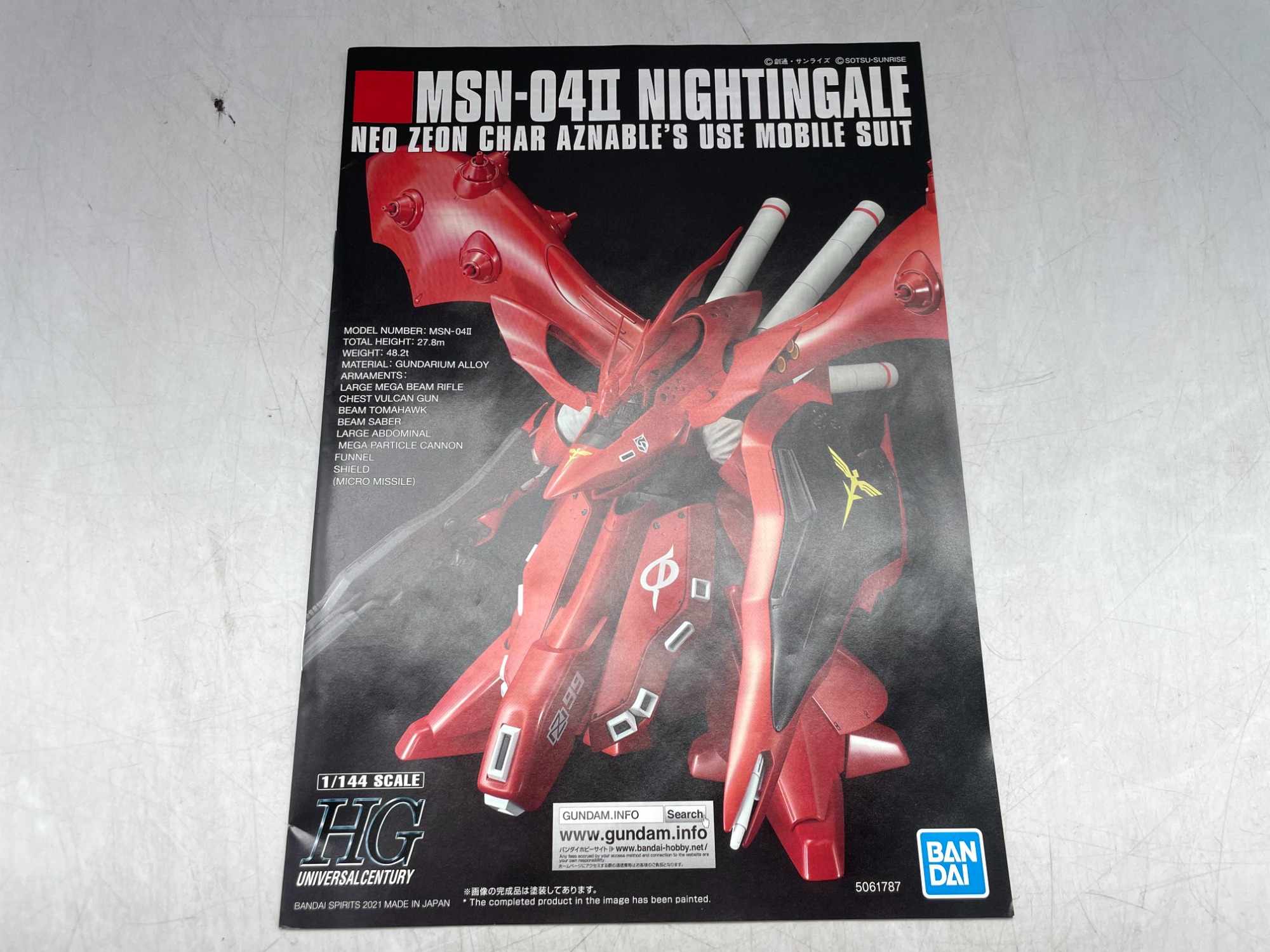 【新品未開封】HGUC 1/144 ナイチンゲール　神ヤスセット バンダイ 1/144 HGUC ナイチンゲール 未組立 - メルカリ