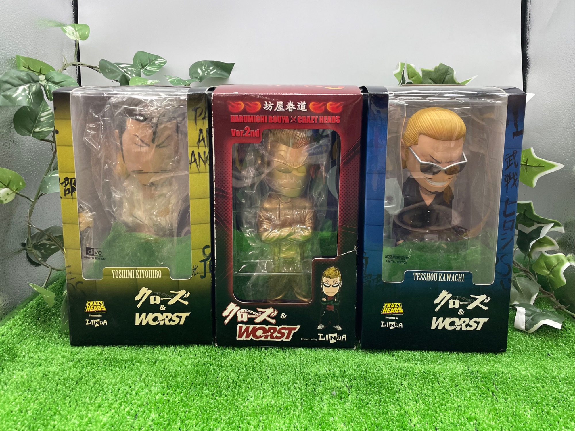 クローズ&WORST フィギュア CRAZY HEADS　３点セット売り　未開封 フィギュア買取中】CRAZY HEADS クローズ＆WORST を買取入荷致し