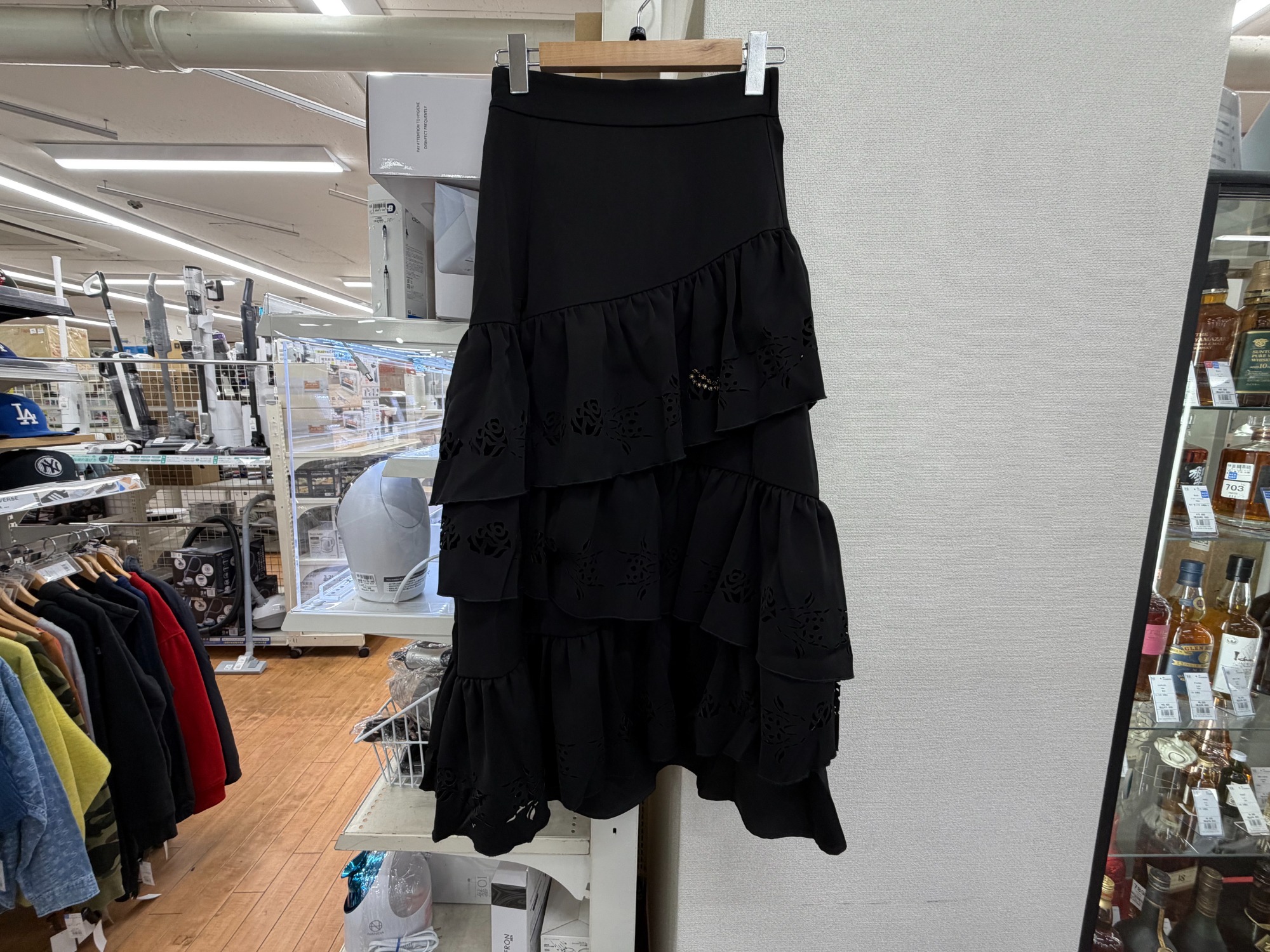 限定　Ado × HARE レーザーカットティアードスカート 未使用級】Ado×HAREコラボレザーカットティアードスカート ライトグレー