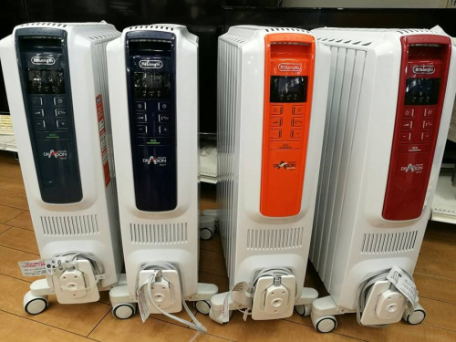 冬物家電のオイルヒーター