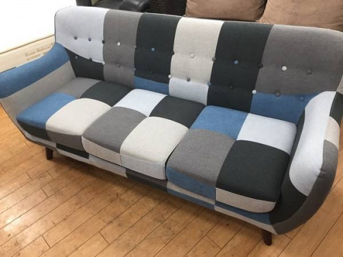 ソファのパッチワーク