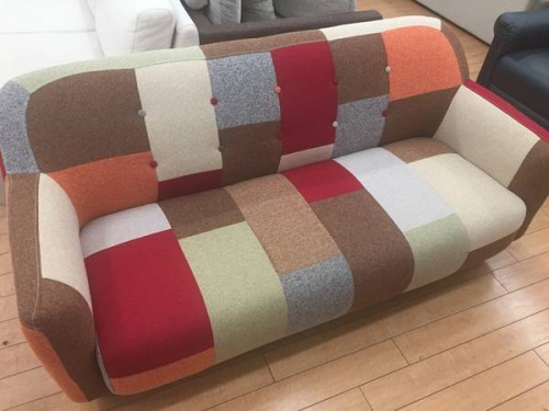 ソファのパッチワーク