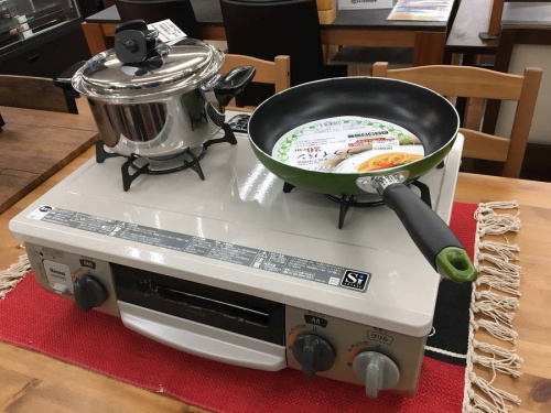 調理家電のガスコンロ