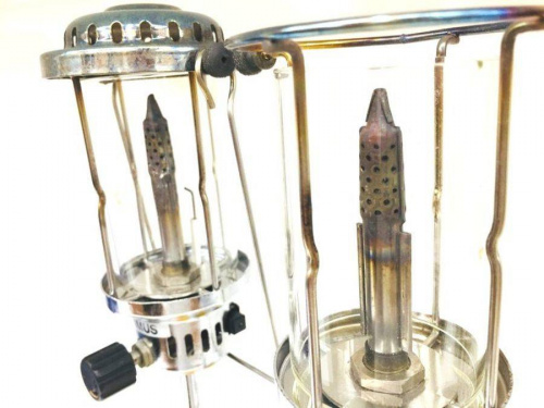 ツインガスランタンのアウトドア　相模原