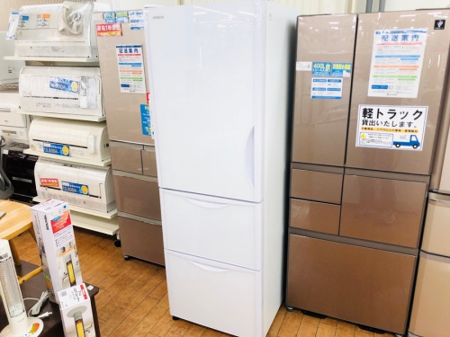 生活家電の３ドア冷蔵庫