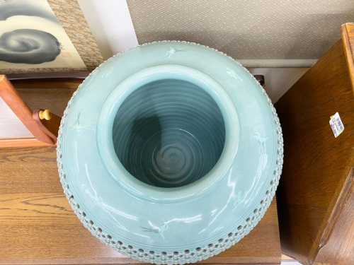 花器の高麗青磁