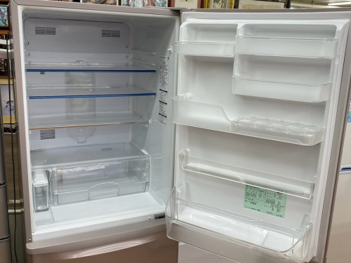 中古　家電の3ドア冷蔵庫