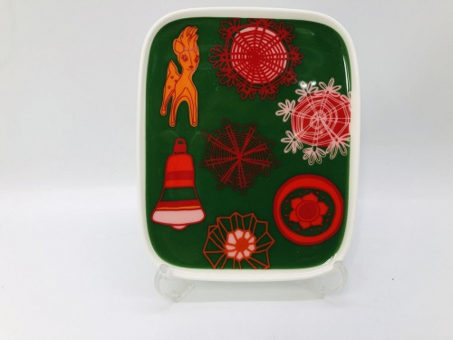 洋食器　ｲﾝﾃﾘｱ小物　中古食器のスクエアプレート　カップ＆ソーサー　ボウル