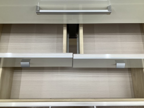 6段チェストのホワイト×ダークブラウン