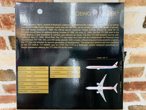 日本国政府専用機のGEMINI200