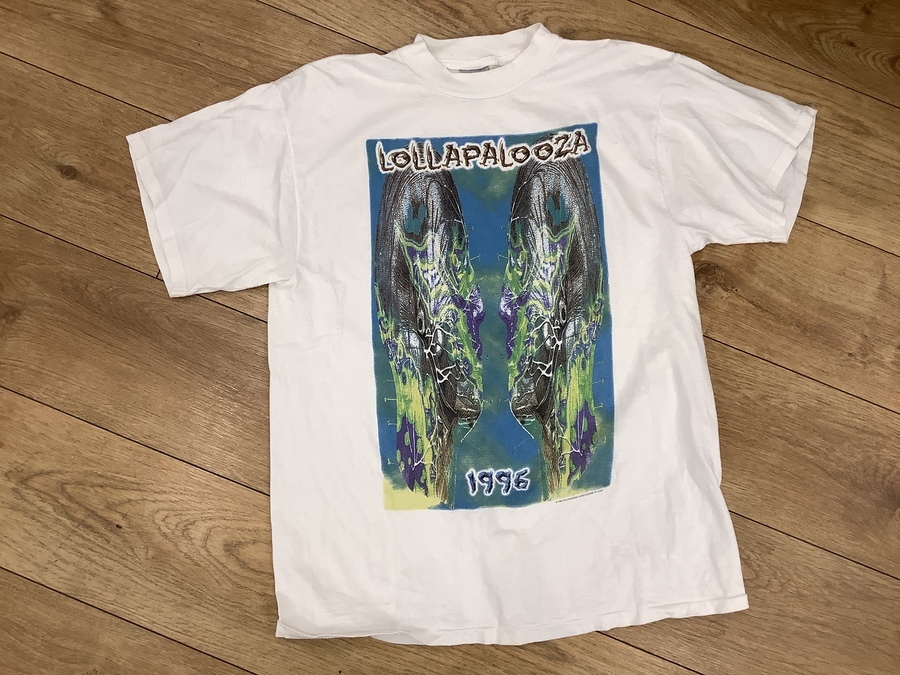 Lollapalooza 1996 Tシャツ　ロラパルーザ ☆ビンテージ lollapalooza 1996 山田蓮着ロラパルーザ Tシャツ