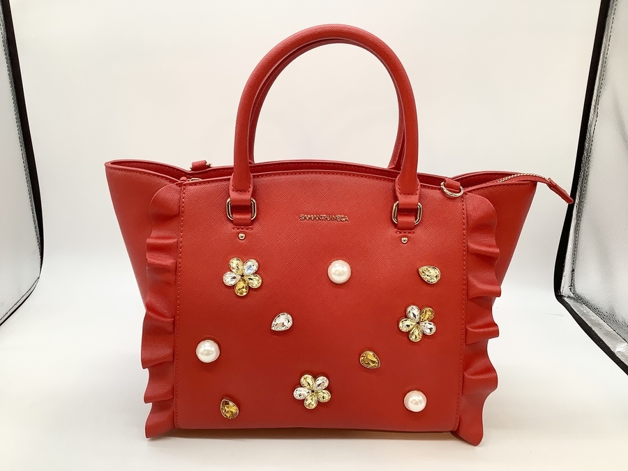 【未使用】サマンサベガ カードキャプターさくら コラボ　2way バッグ　フリル 未使用】サマンサベガ カードキャプターさくら コラボ 2way