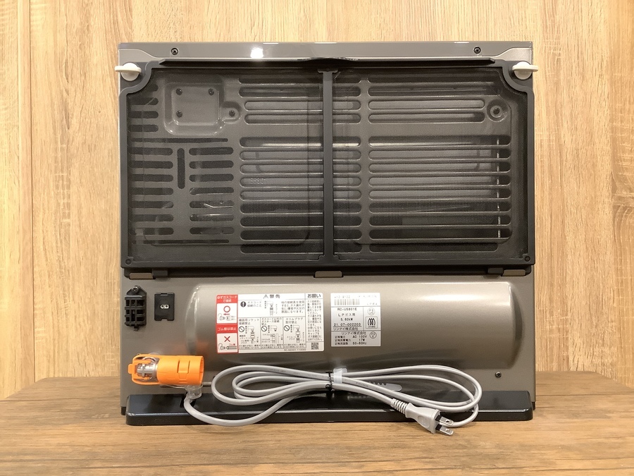 【超美品】リンナイ RC-U5801E ガスファンヒーター ガスホース・説明書付 リンナイ（Rinnai） ◇2mガスコードとセット◇都市ガス用◇2023年製