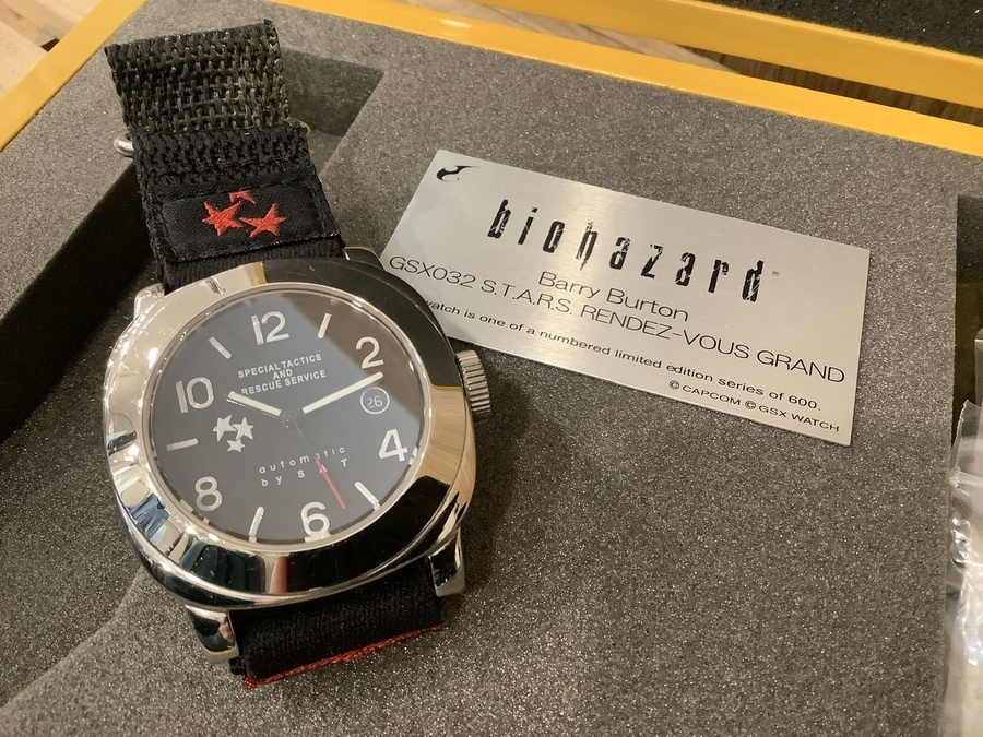 【国内正規総代理店アイテム】 600本限定!!バイオハザード スターズ バリー・バートン仕様の 3針＋カレンダー